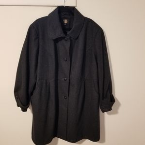 Thigh length pea coat